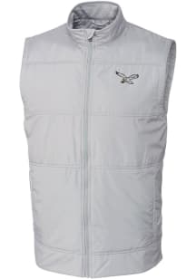 Cutter and Buck Philadelphia Eagles Mens Grey Stealth Big and Tall Vest