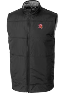 Cutter and Buck Tampa Bay Buccaneers Mens Black Stealth Big and Tall Vest