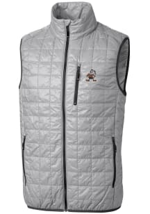 Cutter and Buck Cleveland Browns Big and Tall Grey Rainier PrimaLoft Mens Vest