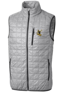 Cutter and Buck Pittsburgh Steelers Big and Tall Grey Historic Rainier PrimaLoft Mens Vest