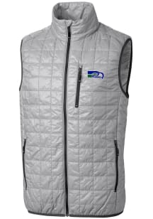 Cutter and Buck Seattle Seahawks Big and Tall Grey Rainier PrimaLoft Mens Vest