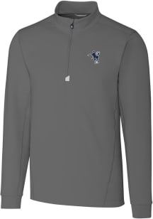 Cutter and Buck Indianapolis Colts Mens Grey Historic Traverse Long Sleeve 1/4 Zip Pullover