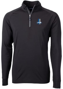 Cutter and Buck Detroit Lions Mens Black Adapt Eco Long Sleeve 1/4 Zip Pullover