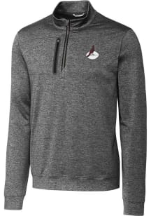Cutter and Buck Arizona Cardinals Mens Grey Stealth Long Sleeve 1/4 Zip Pullover