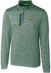Cutter and Buck Green Bay Packers Mens Green Historic Stealth Long Sleeve 1/4 Zip Pullover