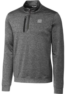 Cutter and Buck New York Giants Mens Charcoal Historic Stealth Long Sleeve 1/4 Zip Pullover
