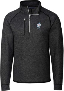 Cutter and Buck Houston Texans Mens Charcoal Mainsail Long Sleeve 1/4 Zip Pullover