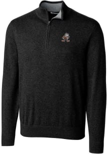 Cutter and Buck Cleveland Browns Mens Black Lakemont Long Sleeve 1/4 Zip Pullover