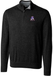 Cutter and Buck New England Patriots Mens Black Lakemont Long Sleeve 1/4 Zip Pullover