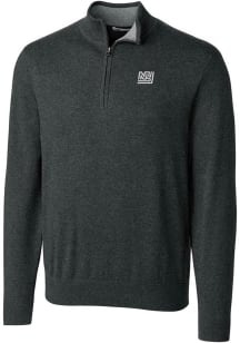 Cutter and Buck New York Giants Mens Charcoal Historic Lakemont Long Sleeve 1/4 Zip Pullover