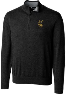 Cutter and Buck Pittsburgh Steelers Mens Black Lakemont Long Sleeve 1/4 Zip Pullover