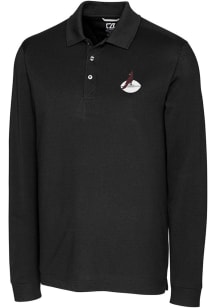 Cutter and Buck Arizona Cardinals Mens Black Historic Advantage Long Sleeve Polo Shirt