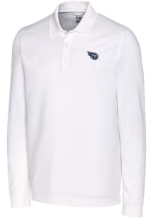 Cutter and Buck Tennessee Titans Mens White Advantage Long Sleeve Polo Shirt