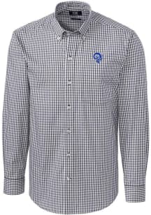 Cutter and Buck Los Angeles Rams Mens Charcoal Easy Care Long Sleeve Dress Shirt