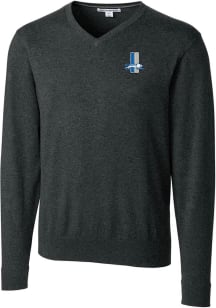 Cutter and Buck Detroit Lions Mens Charcoal Historic Lakemont Long Sleeve Sweater