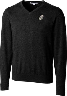 Cutter and Buck New Orleans Saints Mens Black Historic Lakemont Long Sleeve Sweater