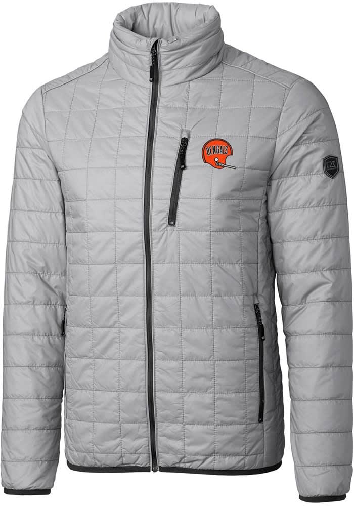 Cutter and Buck Cincinnati Bengals Mens Historic Rainier PrimaLoft Filled Jacket