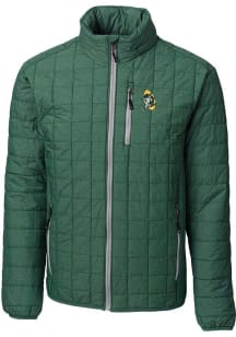 Cutter and Buck Green Bay Packers Mens Green Historic Rainier PrimaLoft Filled Jacket