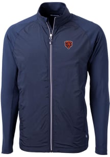 Cutter and Buck Chicago Bears Mens Navy Blue Historic Adapt Eco Light Weight Jacket