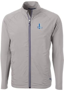 Cutter and Buck Detroit Lions Mens Grey Historic Adapt Eco Light Weight Jacket