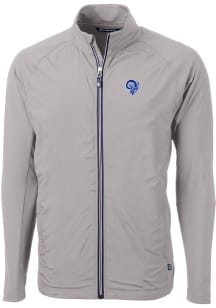 Cutter and Buck Los Angeles Rams Mens Grey Historic Adapt Eco Light Weight Jacket