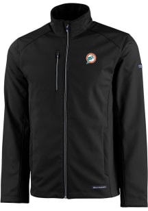 Cutter and Buck Miami Dolphins Mens Black Evoke Light Weight Jacket