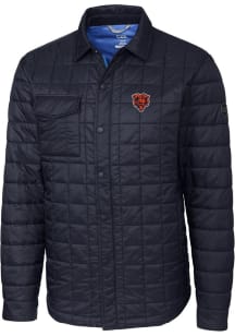 Cutter and Buck Chicago Bears Mens Navy Blue Historic Rainier PrimaLoft Outerwear Lined Jacket