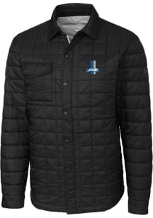 Cutter and Buck Detroit Lions Mens Black Rainier PrimaLoft Outerwear Lined Jacket