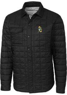 Cutter and Buck Green Bay Packers Mens Black Rainier PrimaLoft Outerwear Lined Jacket