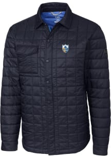 Cutter and Buck Los Angeles Chargers Mens Navy Blue Rainier PrimaLoft Outerwear Lined Jacket