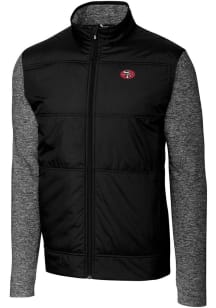 Cutter and Buck San Francisco 49ers Mens Black Historic Stealth Medium Weight Jacket