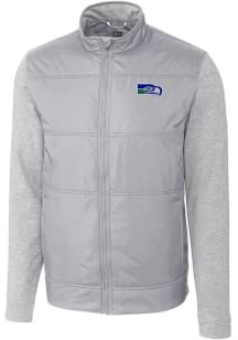 Cutter and Buck Seattle Seahawks Mens Grey Historic Stealth Medium Weight Jacket
