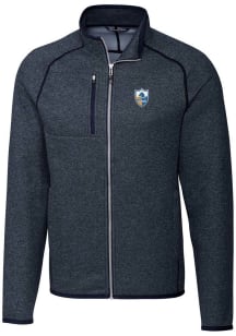 Cutter and Buck Los Angeles Chargers Mens Navy Blue Mainsail Medium Weight Jacket