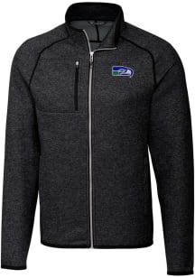 Cutter and Buck Seattle Seahawks Mens Charcoal Historic Mainsail Medium Weight Jacket