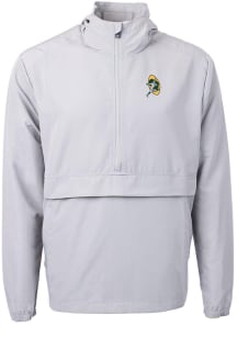 Cutter and Buck Green Bay Packers Mens Grey Charter Eco Pullover Jackets