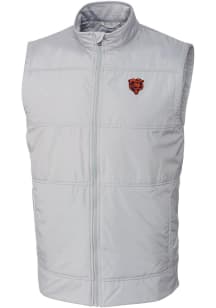 Cutter and Buck Chicago Bears Mens Grey Stealth Sleeveless Jacket