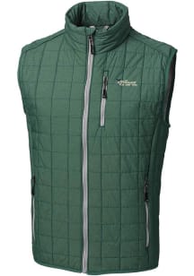Cutter and Buck New York Jets Mens Green Historic Rainier PrimaLoft Sleeveless Jacket