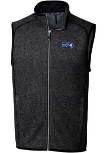Cutter and Buck Seattle Seahawks Mens Charcoal Mainsail Sleeveless Jacket