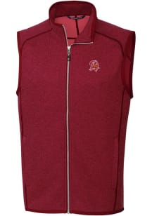 Cutter and Buck Tampa Bay Buccaneers Mens Red Mainsail Sleeveless Jacket