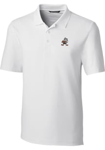 Cutter and Buck Cleveland Browns Mens White Forge Short Sleeve Polo