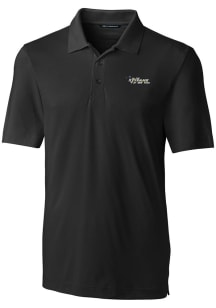 Cutter and Buck New York Jets Mens Black Forge Short Sleeve Polo