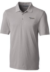 Cutter and Buck New York Jets Mens Grey Forge Short Sleeve Polo