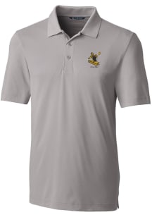 Cutter and Buck Pittsburgh Steelers Mens Grey Historic Forge Short Sleeve Polo