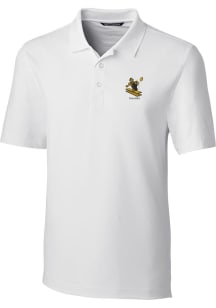 Cutter and Buck Pittsburgh Steelers Mens White Historic Forge Short Sleeve Polo