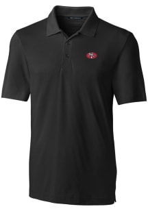Cutter and Buck San Francisco 49ers Mens Black Historic Forge Short Sleeve Polo