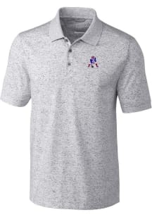 Cutter and Buck New England Patriots Mens Grey Advantage Short Sleeve Polo
