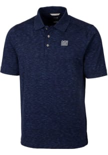 Cutter and Buck New York Giants Mens Navy Blue Historic Advantage Space Dye Short Sleeve Polo