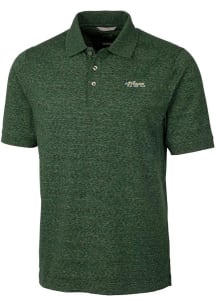 Cutter and Buck New York Jets Mens Green Historic Advantage Space Dye Short Sleeve Polo