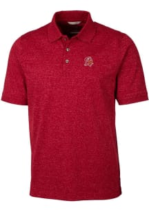 Cutter and Buck Tampa Bay Buccaneers Mens Red Historic Advantage Space Dye Short Sleeve Polo