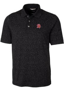 Cutter and Buck Tampa Bay Buccaneers Mens Black Historic Advantage Space Dye Short Sleeve Polo
